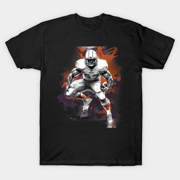 Shotgun American Football T-Shirt by animegirlnft